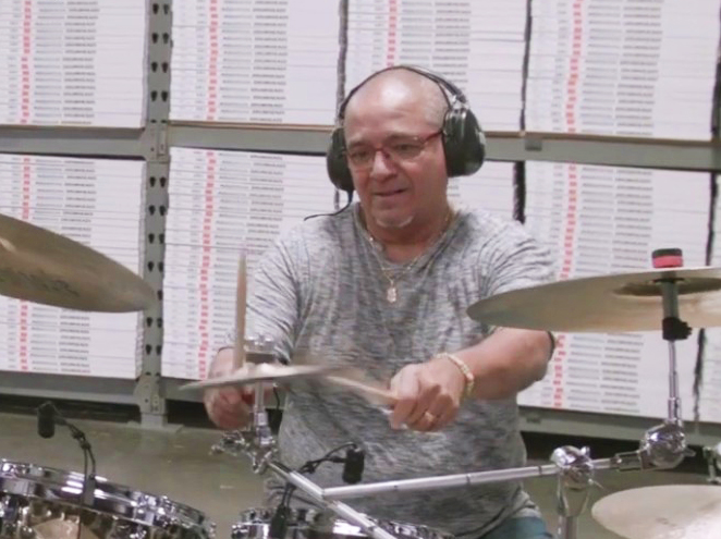 Calixto Oviedo, Aquarian Drumheads artist