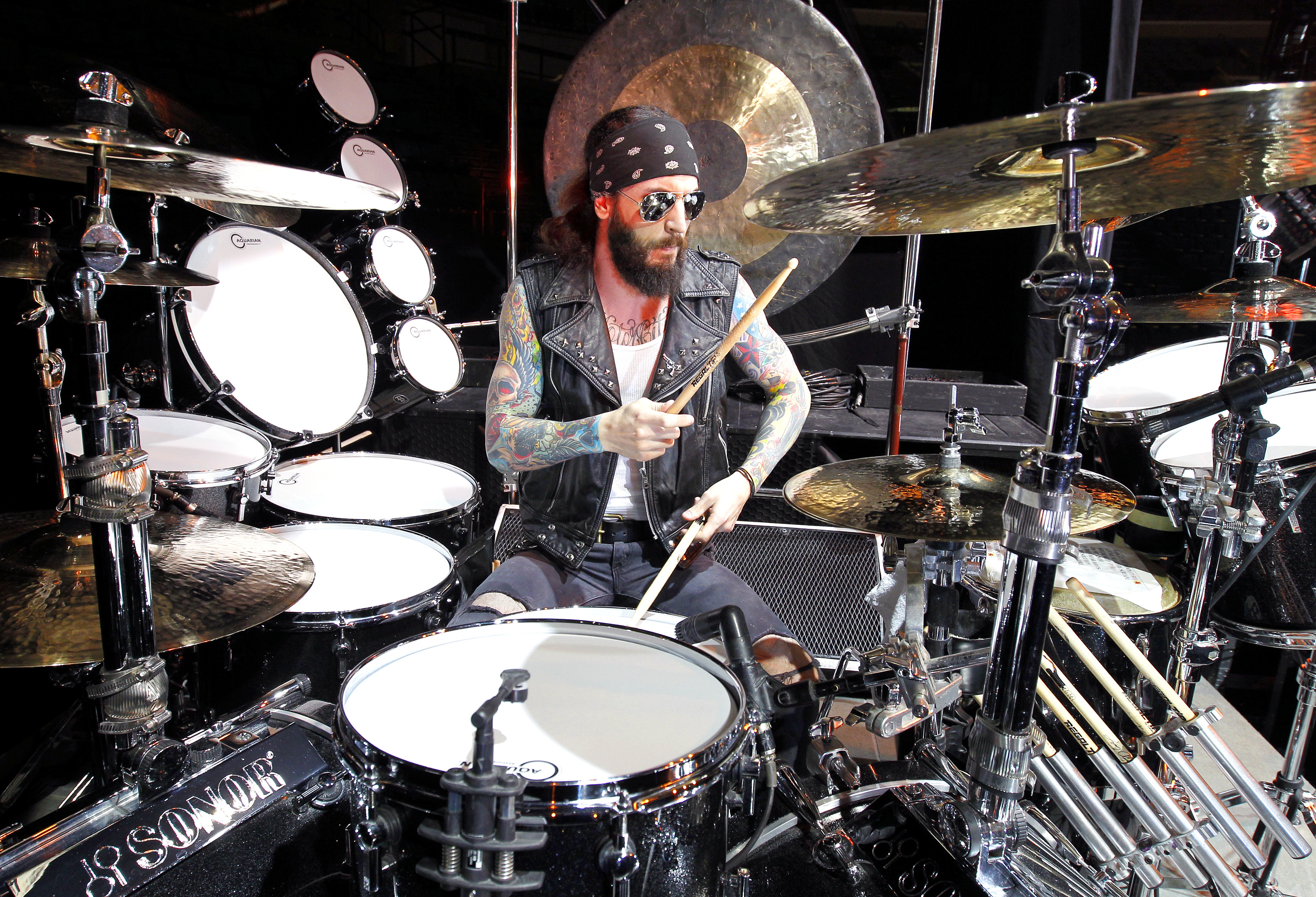 Tommy Clufetos, Aquarian Drumheads artist
